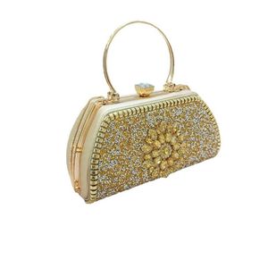 Sac de soirée pour dames sac à main diamant pour femme Cheongsam Celebrity Banquet Water Handbag Single épaule Sac à cheval diagonal