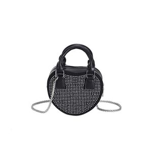 Sac de soirée dames diamant en forme de coeur catégoriquement Chaîne de coeur de la fille de la fille crossbody pêche mignon sac à main en diamant complet pour femmes