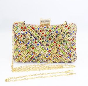 Dames Exquise avondtassen Crystal Rhinestone Envelop Purse Bridal Wedding Party Handtas Schoudertassen