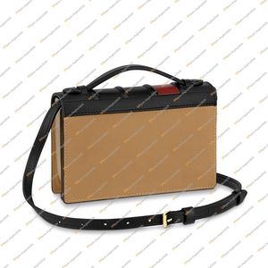 Dames mode casual ontwerp luxe boekenketen portemonnee bakken handtas schoudertas crossbody messenger tas top spiegel kwaliteit m81830 zak