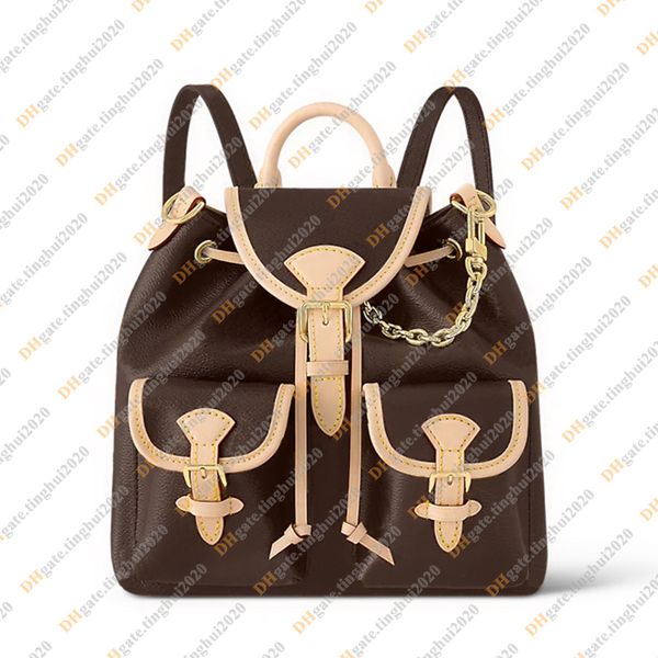 Moda para mujer Diseño casual Excursión de lujo PM Bolsa Mochila Mochila Mochila Libro Mochilas Mochilas Mochilas TOP Calidad de espejo M46932 Monedero de la bolsa