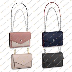 Luxe mylockme kettingtas schoudertas crossbody tas handtas hoogwaardige echte lederen top 5A M51418