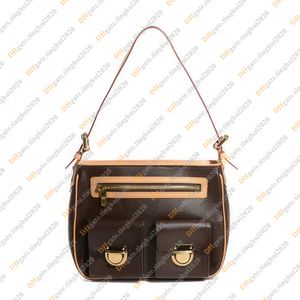 Dames Mode Casual Designe Luxe Vintage Sacs à bandoulière Sac à main Fourre-tout Bandoulière Messenger Sac TOP Miroir Qualité M40045 Pochette Bourse