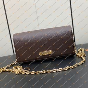 Cartera de lujo con diseño informal a la moda para mujer, bolso de lirio con cadena, bolso de hombro, bolso cruzado, monedero, nuevo espejo de calidad M82509