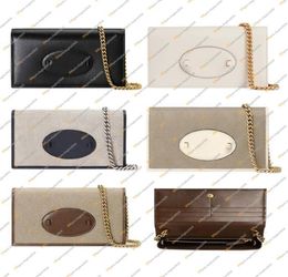 Fashion Fashion Casual Designer Luxury 1955 Chain Sac Portefeuille Purse Purse Purse Pouche de crédit High Quality Top 5A 621892 BUS1554096