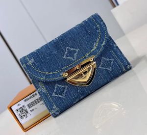 Dames mode casual ontwerper luxe denim Victorine zippy portemonnee sleutel zakje pouch munten creditcard houder top spiegel kwaliteit m82958 m82957 m82961 m82959 m82960