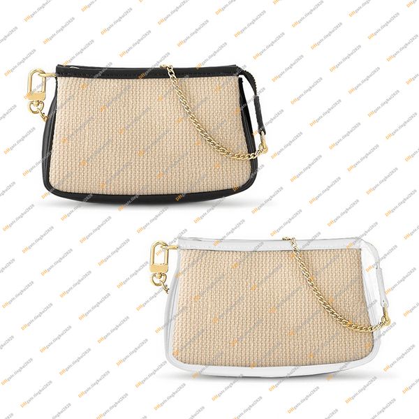 Dames mode décontracté concepteur de luxe Mini pochette accessoires sac de chaîne portefeuille clés pochette monnaie porte de crédit de carte de crédit miroir haut de gamme M82472