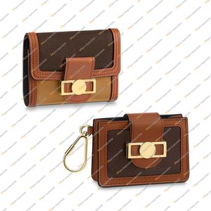 Dames Mode Casual Designer Luxe Portefeuille Porte-Monnaie Clé Pochette Titulaire de la Carte De Crédit De Haute Qualité TOP 5A M68725 M68751 Business Card Holders