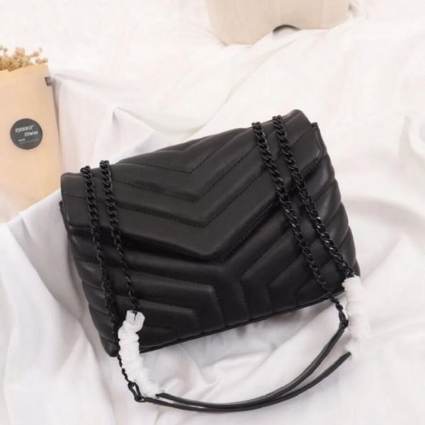 Créateur de mode pour dames LOULOU Sacs à chaîne en cuir matelassé Sac à bandoulière Sac à bandoulière Sac à main TOTE Sacs à main TOP Qualité Designer Sacs à bandoulière Sacs de créateurs