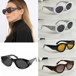 Damesmode zonnebril met rond frame Designer Hoge kwaliteit Kleur veranderende lenzen Grote letterpoten UV400-bestendige zonnebril met beschermhoes PR 20ZS