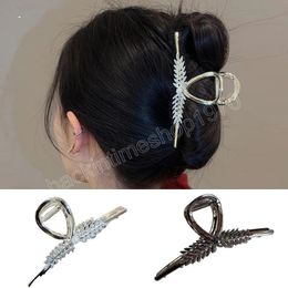 Dames mode tarwe spike metalen grijp clip delicate grote clips haar klauw achter in de hoofdclip hoofddeksel hoofdtooi