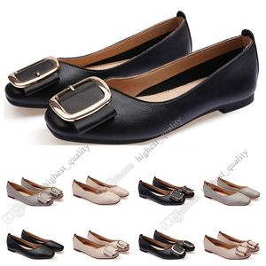 Zapato plano para mujer talla lager 33-43 para mujer niña cuero Desnudo negro gris Nueva llegada Zapatos de vestir de fiesta de boda de trabajo Doce