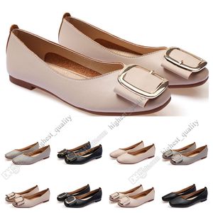 Zapato plano para mujer talla lager 33-43 cuero para mujer y niña Desnudo negro gris Recién llegado Zapatos de vestir para fiesta de boda de trabajo Diecinueve