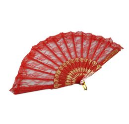 Mesdames pliant de la dentelle Fan Fan Party favorable fans personnalisés des vieux décor de mariage pour décoration de maison Ornement accessoires de danse5713533