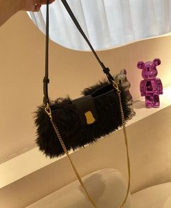 Sacs à main Vintage pour femmes, sac à main Push en peluche avec pompon, sacoches fourre-tout à bandoulière