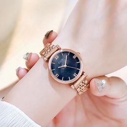 Montre à quartz étanche pour femmes, niveau d'apparence élevé, ronde, simple, tempérament, mode, tout-assorti