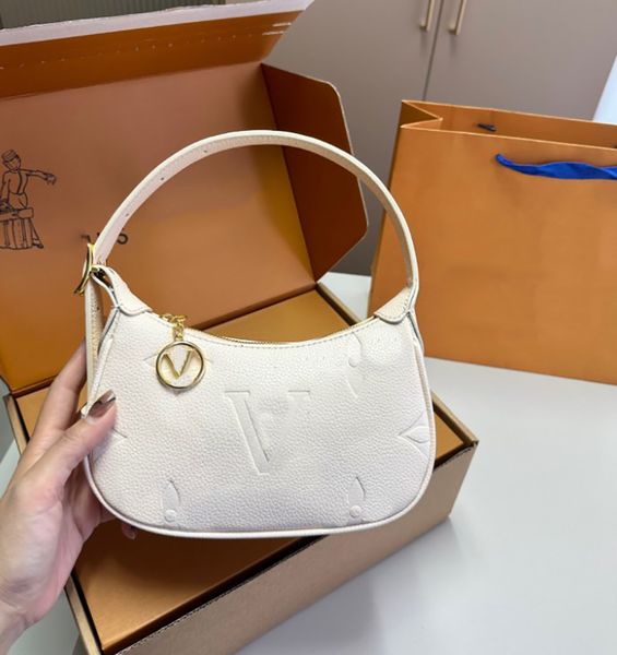 Dames Hobo mini sac de lune sac à main design femme sacs à main exquis V sacs à bandoulière gaufrage pochette de luxe sous les bras paquet Candy G-5