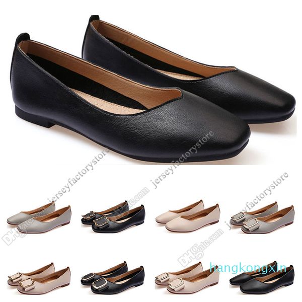 Dames lager taille 33-43 femmes fille cuir nu noir gris nouvel arrivel travail robe de soirée de mariage chaussures quarante-quatre