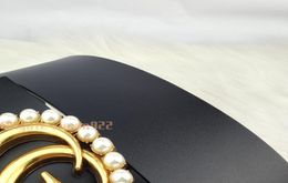 ceinture en cuir pour dames grande mode perle boucle lisse ceinture usine directe décontractée allmatch vêtements ceinture jeunesse version coréenne o9754021