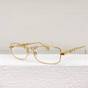 Dames luxe rechthoekige zonnebril mode kristal metalen frame bril hoge kwaliteit kleur veranderende lenzen transparante gepolariseerde lenzen met doos A71584