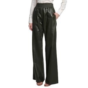 Dames nouveaux pantalons en cuir de couleur lumineuse et hivernale pour femmes par standard international