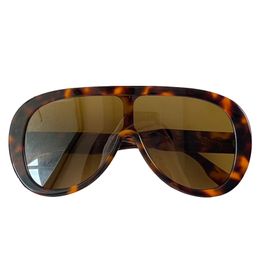 Dames oversized masker zonnebrillen g1175S schildpad acetaat frame damesontwerper brillen la mode stijl zonnebril zonnebril UV400 beschermende bril met fluwelen kast