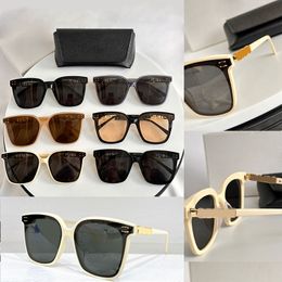 Lunettes de soleil à monture ovale surdimensionnées pour femmes, lentilles luxueuses, résistantes aux UV400, lunettes décoratives de couleur claire à la mode avec boîte CL40416