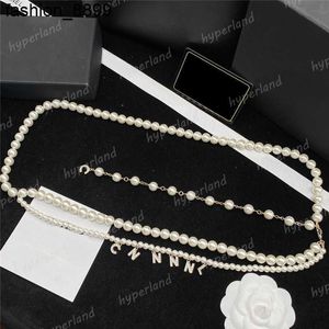 Chaînes de perle pour dames concepteurs accessoires de taille de luxe