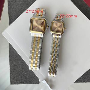 Montre à Quartz pour Dames Designer Or 22 * 22/27 * 27MM 007 Tout en Acier Inoxydable Peut Acheter Verre Saphir étanche Montre de Luxe Lumineuse Montre de Mode