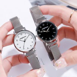 Reloj de cuarzo para mujer, no resistente al agua, esfera pequeña, escala digital, reloj de pulsera luminoso