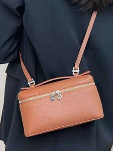 Dames petit sac de maquillage 2023 nouveau couleur unie boîte Type sac à main banlieue polyvalent en cuir sacs à fermeture éclair pour femme 230731