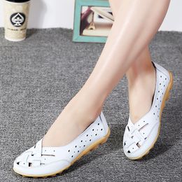 Ladies Soft Woman Flats Oxford Vestido de mocasines For Women White Tamaño más 35-44 Zapatos de Mujer 230922 328