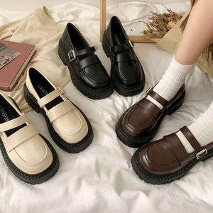 Dames Zomerschoenen Gothic Cute Mary Jane schoenen voor vrouwen 2024 Kawaii met middelgrote hakken Japanse stijl lolita zwart platform