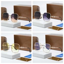 Dames Zonnebril Designer Outdoor Shades Mode Brillen Frame Mannen En Vrouwen Glas Unisex Merk Zonnebril Uv400 Hoge kwaliteit in de uitverkoop