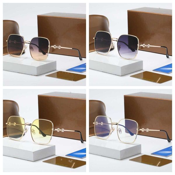 Señoras Gafas de sol Diseñador Tonos al aire libre Moda Anteojos Marco Hombres y mujeres Vidrio Unisex Marca Gafas de sol Uv400 Alta calidad en venta