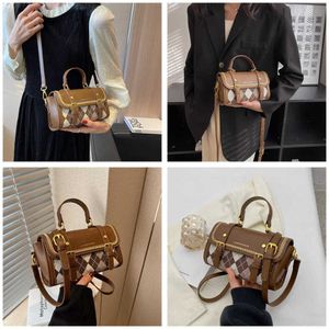 Mesdames Texture Evening Boston Sacs Small Bags Spring Femme's Spring Trendy and Fashionable Crowd Crossbody Handheld