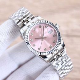 Match féminin 10a rôle entièrement automatique montre mécaniques 31 mm 28 mm STRAPE D'ACIER STRAPE DIAMENT SAL