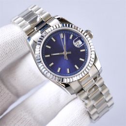 Senhoras relógio 31mm relógios mecânicos automáticos para mulheres relógio de pulso namorada presente aço inoxidável moda calendário designer wris294z