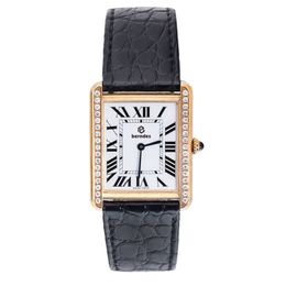 dames montre montre femme diamant quartz montres carrées acier inoxydable or glacé saphir lumineux endurance mouvement suisse montre-bracelet dhgates cadeau