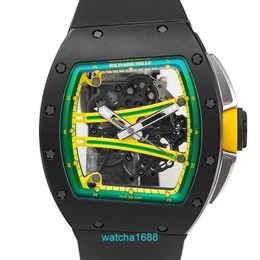 Dameshorloge RM Watch Nieuwste horloge herenserie RM61-01 Volledig hol keramisch handmatig mechanisch horloge