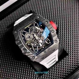 Dameshorloge RM Watch Nieuwste horloge RM35-02 Uurwerk Zwitsers automatisch uurwerk Saffierspiegel Geïmporteerde rubberen band
