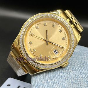 Montre pour femme de luxe montre de diamant de haute qualité montre de créateur montres taille 41mm 36m 31mm 28mm étanche verre saphir or bracelet en acier inoxydable montre en or