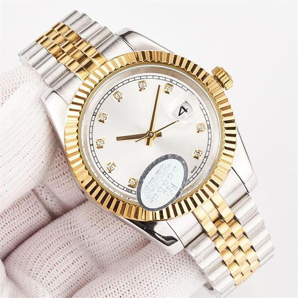 Relojes de mujer liquidación Reloj de pulsera automático con fecha automática 36 41 mm Relojes de acero inoxidable Cristal de zafiro resistente al agua Luminoso F234n