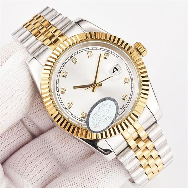 Relojes de mujer liquidación Reloj de pulsera automático con fecha automática 36 41 mm Relojes de acero inoxidable Cristal de zafiro resistente al agua Luminoso F287r