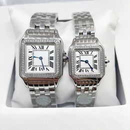 dames montres pour femmes de haute qualité argent diamant montre dame montre carrée montres de créateurs femmes montres montre à quartz en acier inoxydable montres de mode de luxe