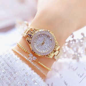 Dames Montres Avec 2 Bracelet De Luxe Marque Diamant Femmes Montres Robe Or Femme Montre Femmes Montre-Bracelet Relogio Feminino 210527