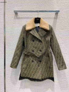 Chaqueta cortavientos para mujer, abrigo de algodón grueso con solapa, cuello de ropa de diseñador, top informal con estilo extraíble, otoño e invierno