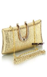 Ladies039 Embrayage Diamond U Clasf Sac de soirée Big Sac de fête avec chaînes Fashion Banquet Purs à main Top à main RC0022328095