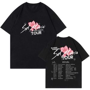 Ladio Carrion Sol Maria Tour T-shirt Unisexe Crewneck T-shirt à manches courtes Vêtements Street 2024 Tour Hip Hop Vêtements J240506