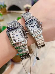 Lady Aaa rechthoekig quartz horloge roestvrij staal dames gouden duikhorloge Montre De Luxe designer polshorloges armbandmaat 22 mm 27 mm modehorloges